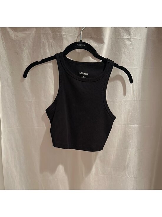 Tops - Black Ribbed Tank Top